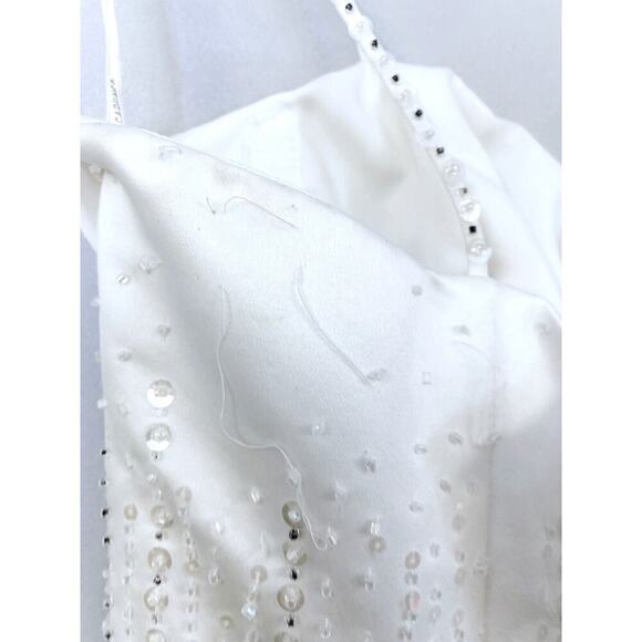 Mori Lee PURE WHITE Wedding Gown 7/8 Princess Tulle Sequins Make Baby Girl Dress - Picture 10 of 10